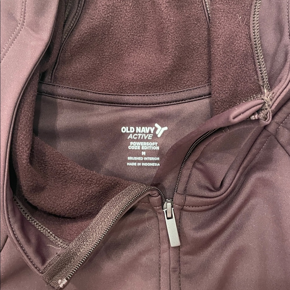 Old Navy Maroon Active Zip-Up Jacket - Picture 2 of 4
